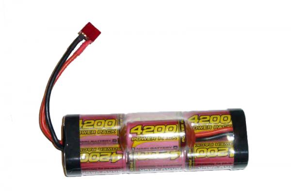 Battery 7 cell Pack with Deans-T Discharge Connector 4,2Ah-8,4V